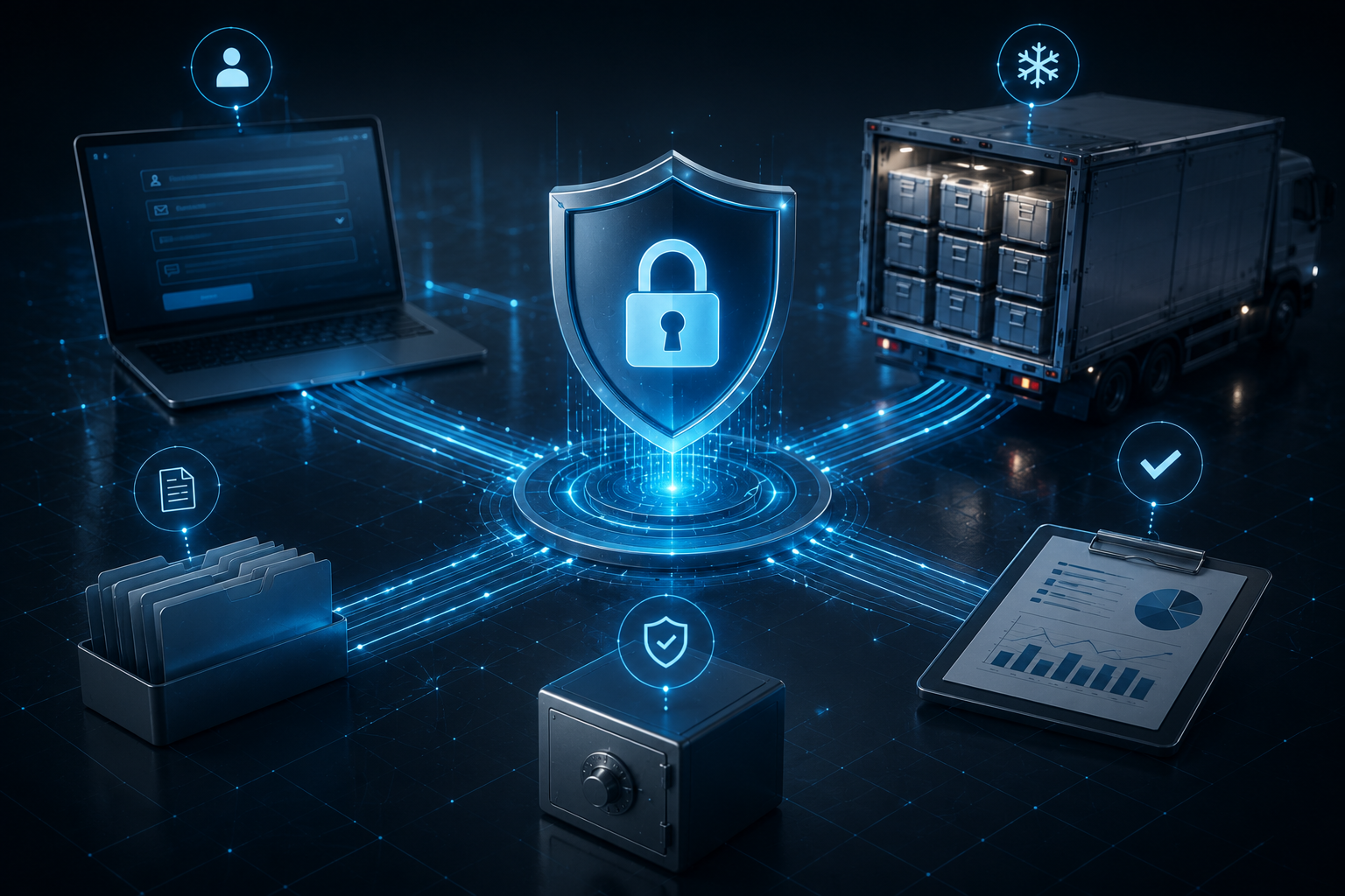 Security posture with access control and evidence integrity boundaries