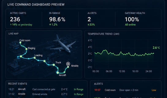 Live command dashboard preview