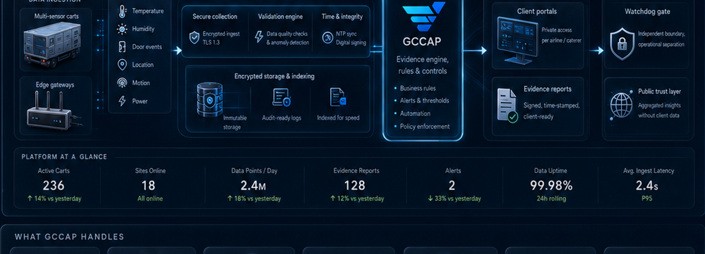 Detailed platform architecture showing data ingestion, processing, distribution and governance